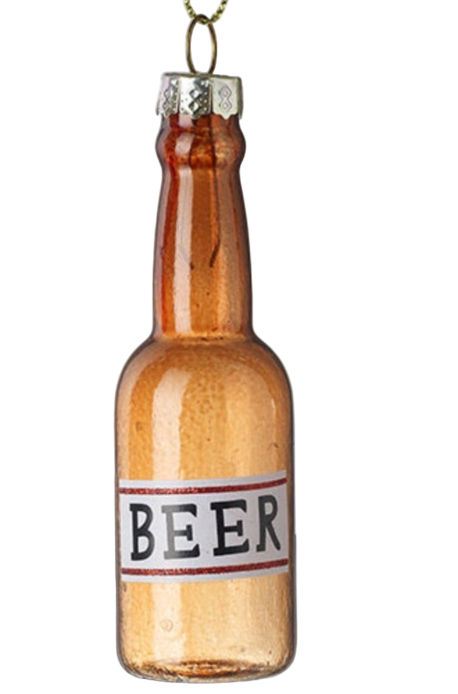 Christmas Tree Decoration: Glass Beer Retro  - Multicolour - Heaven Sends