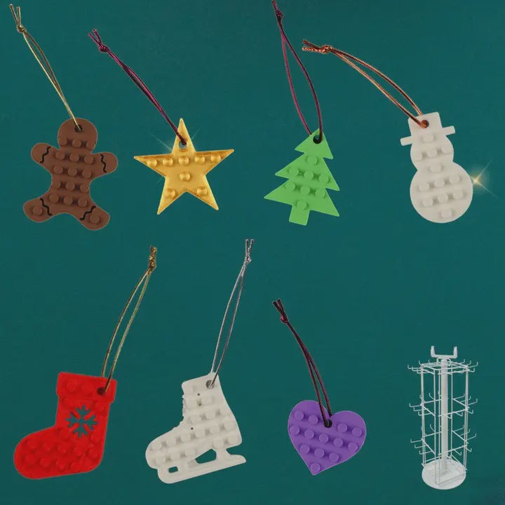 Christmas Hanging Tree Dec: Lego Style Small  - Assorted Designs