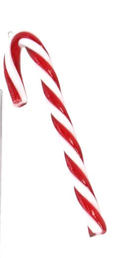Christmas Tree Decoration: Acrylic Candy Cane Mini - Red/White - Gisela Graham