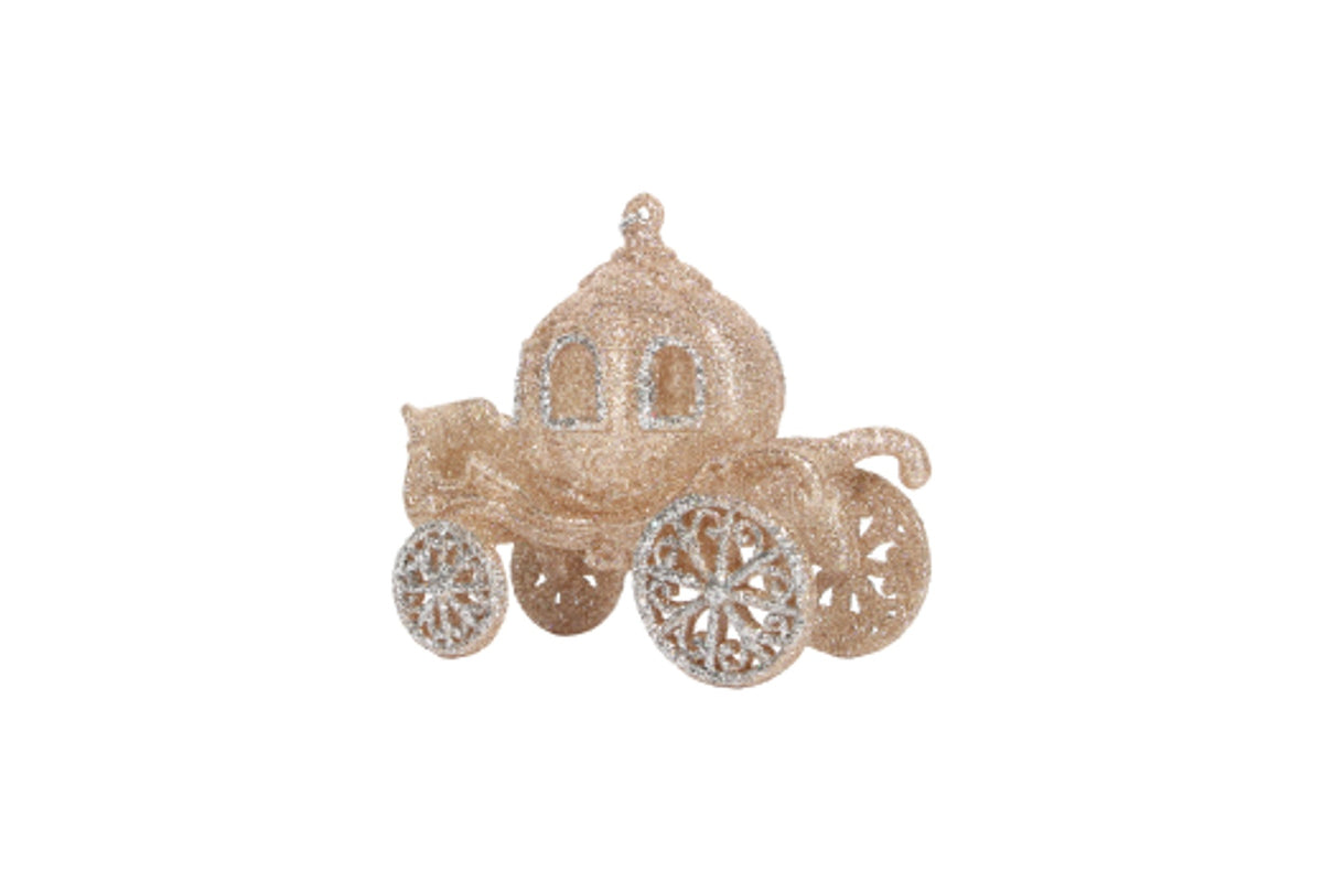 Christmas Tree Decoration: Princess Coach Glitter - GOLD