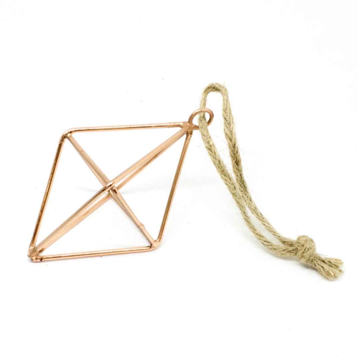 Christmas Tree Decoration: Wire Diamond - Copper
