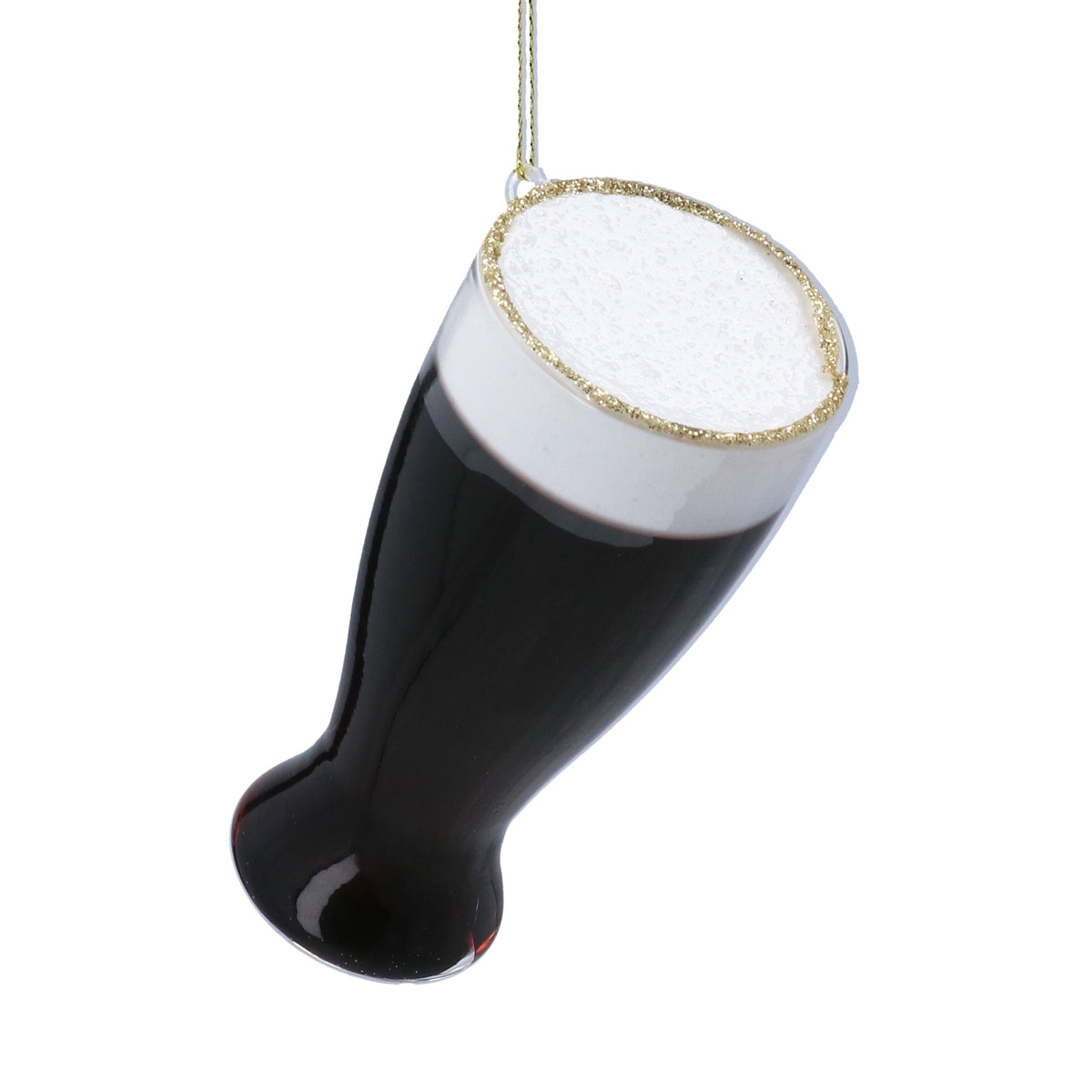 Christmas Hanging Dec: Glass Pint Of Guiness - Gisela Graham