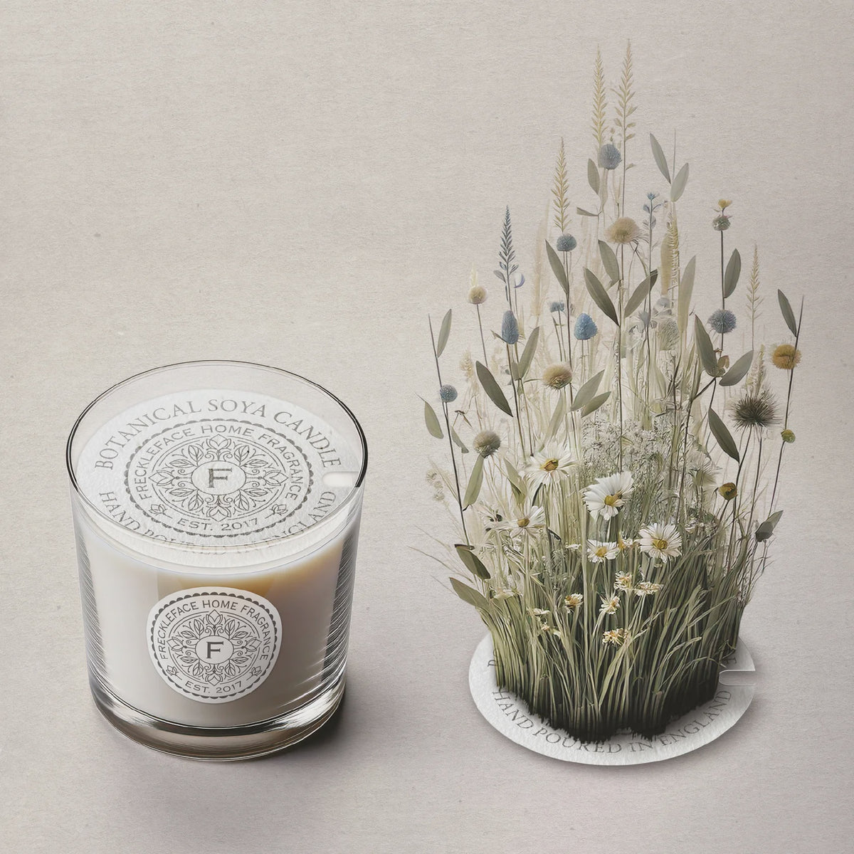 Candle: Mini Soya Wax - Calm Unwind - Freckleface Home