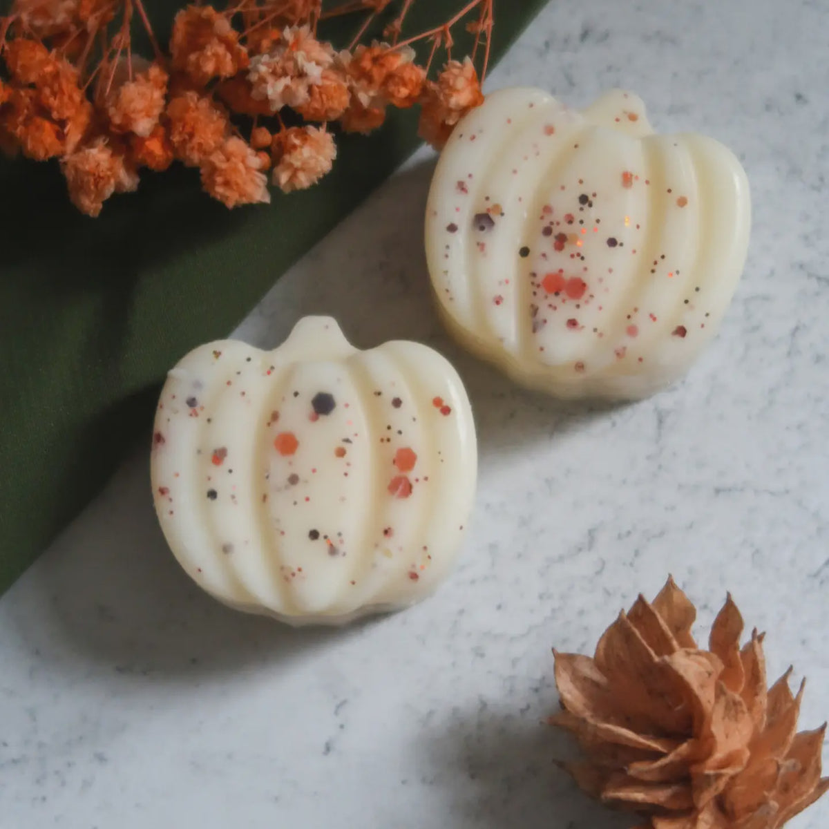 Wax Melts: Pack 2 Scented Spiced Pumpkin - Soy Wax - Timeless Aromas
