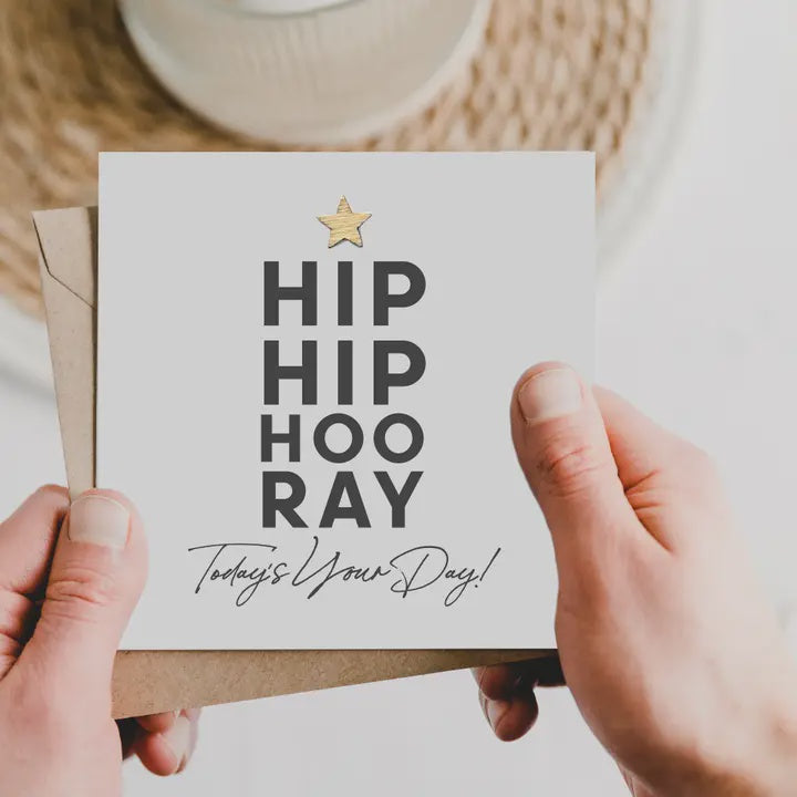 Birthday Card: Hip Hip Hooray Today Is Your Day - Jodie Gaul & Co