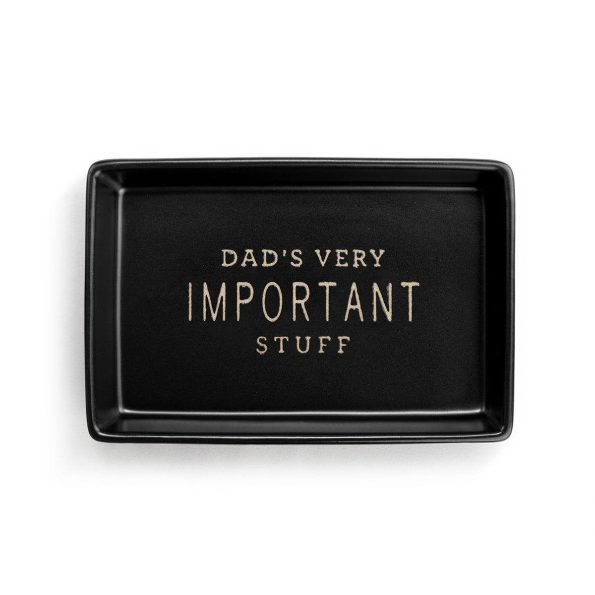 Dish : Dad's Very Important Stuff - Black - Demdaco