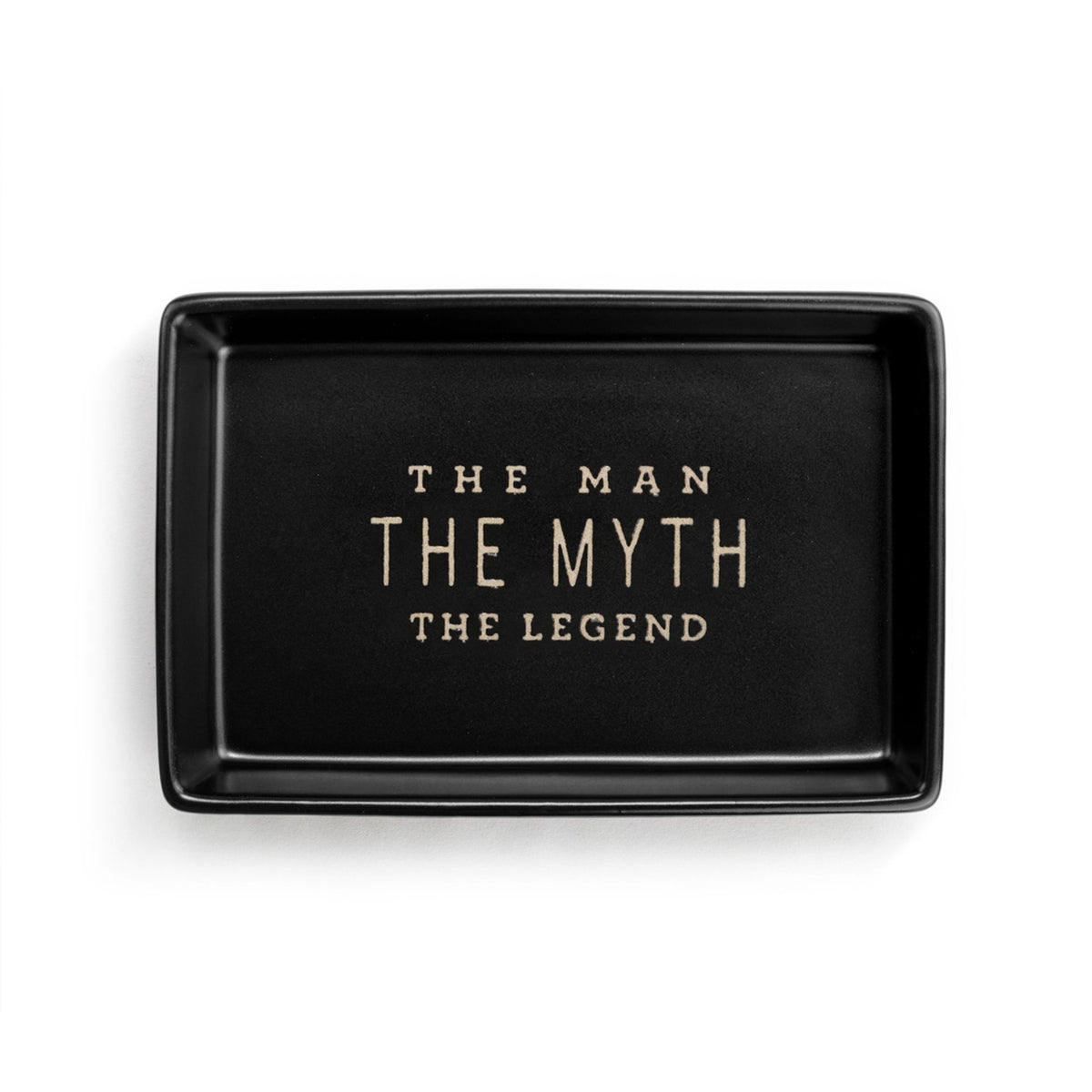 Dish : The Man Tray - Black - Demdaco