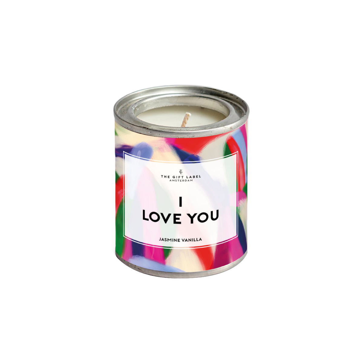 Candle: Tin I Love You - Multicolour - The Gift Label