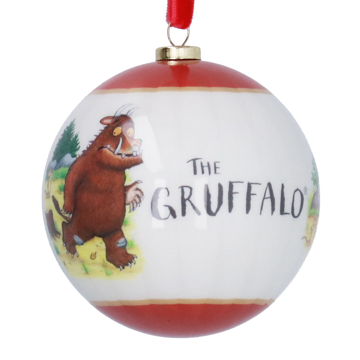 Christmas Hanging Dec: Gruffalo Mouse In Woods  Bauble - Gisela Graham