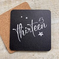 Coaster: Age  Cork Backing - Various - White Cotton