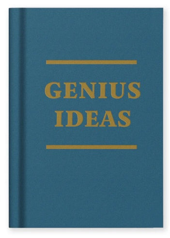Notebook: A7 Genius Ideas Fabric Hardback - Ohh Deer