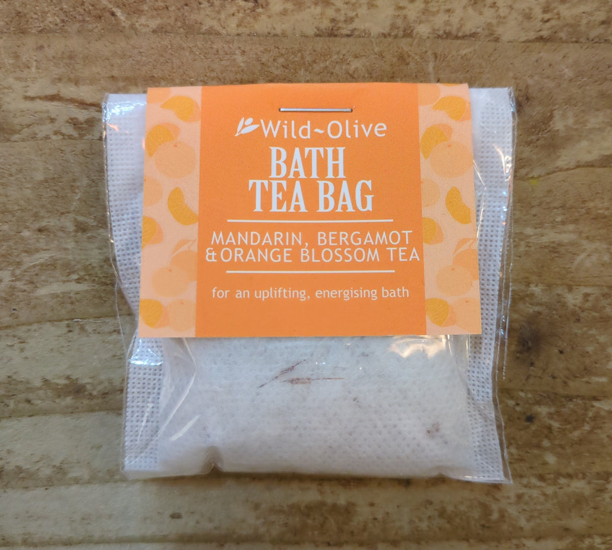 Bath Tea Bag: Mandarin, Bergamot & Orange Blossom Tea Handmade Natural Ingredients Essentail Oils - Wild Olive
