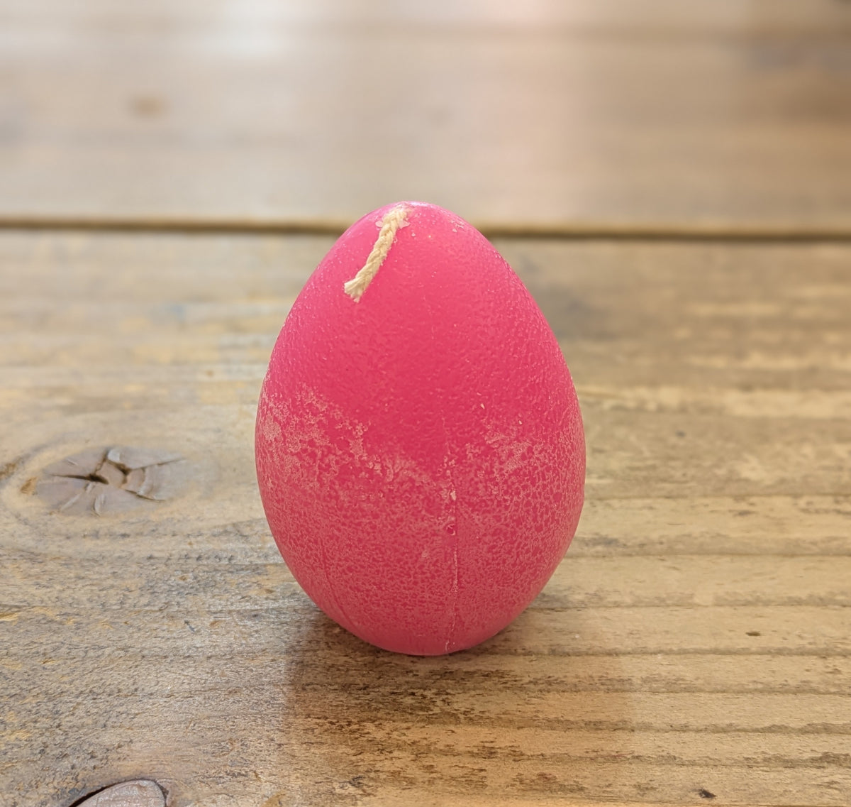 Egg Candle: Recycled Wax - Pink