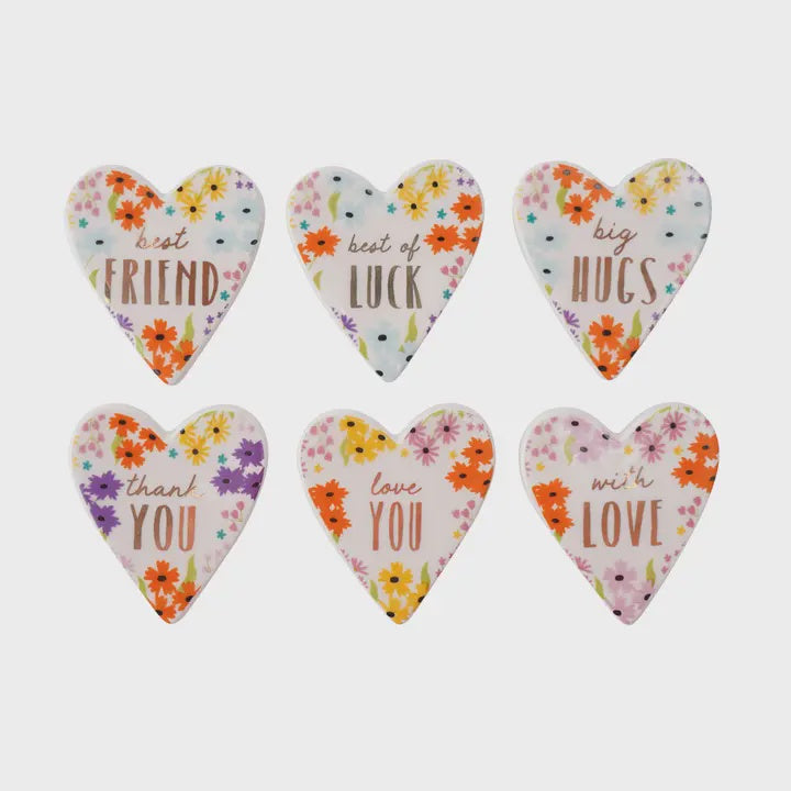 Token: Ceramic Mini Floral Design - Various - CGB Giftware