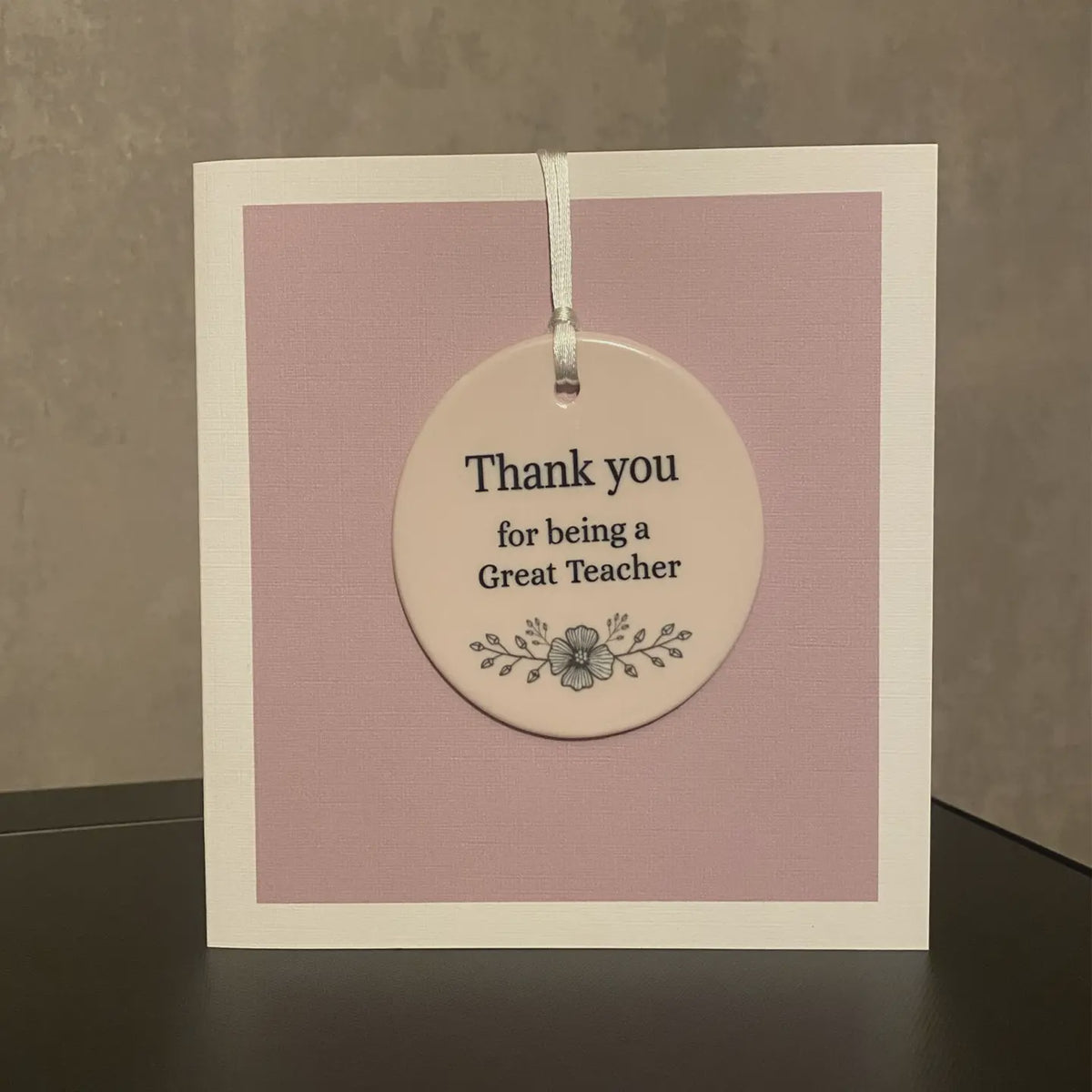 Thank You Teacher Card: Teacher Card & Ceramic Keepsake Gift - By Erin Cards & Gifts