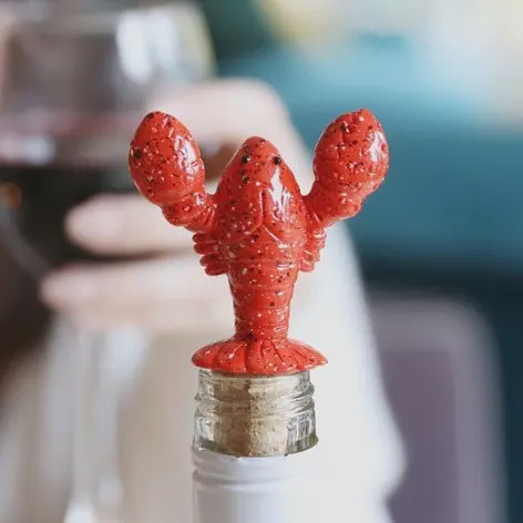 Wine Stopper: Cork Lobster - Red - Lisa Angel