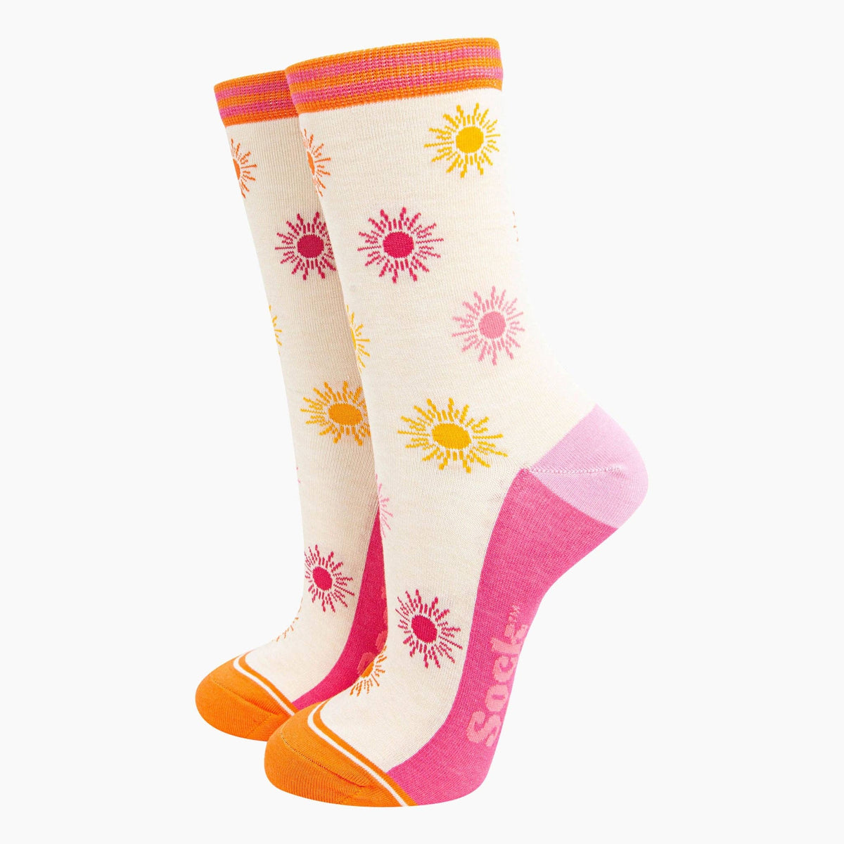 Ladies Socks:  Bamboo Summer Sunshine - Cream - Sock Talk