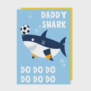 Daddy  Card: Daddy Shark - Blue - Lucy Maggie