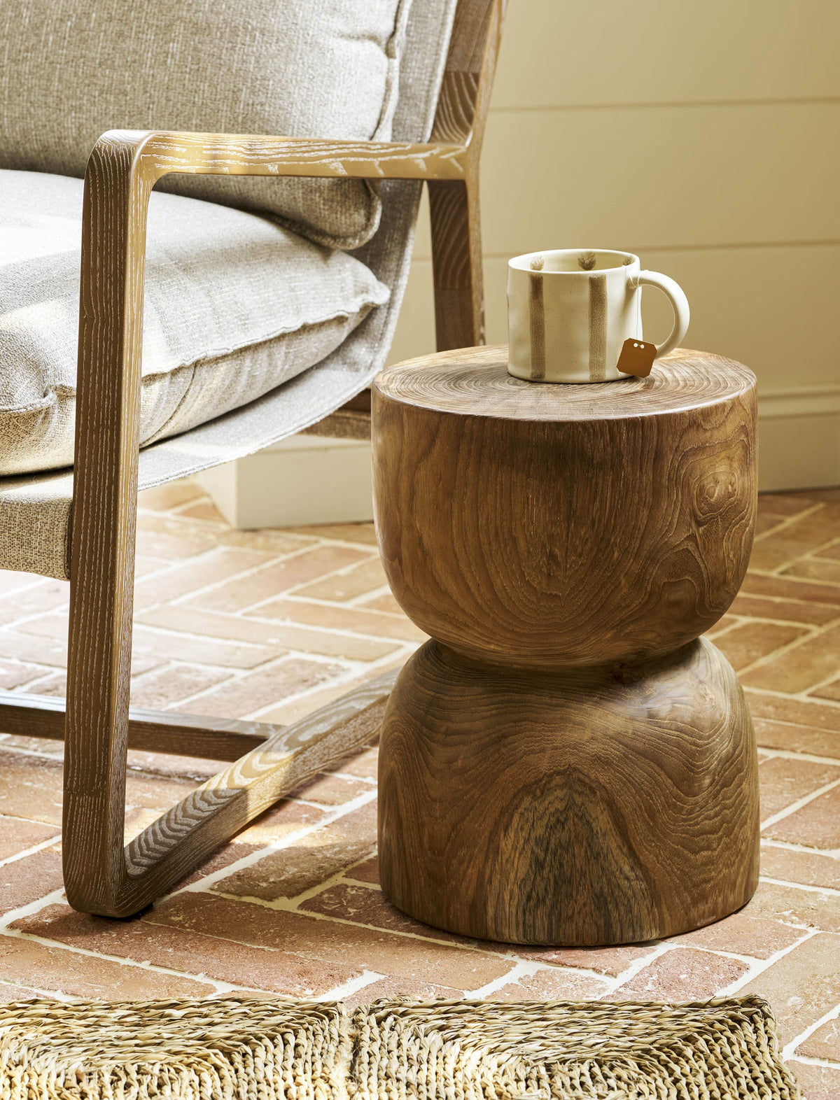 Side Table: Reclaimed Teak Solid Weston - Natural - Garden Trading