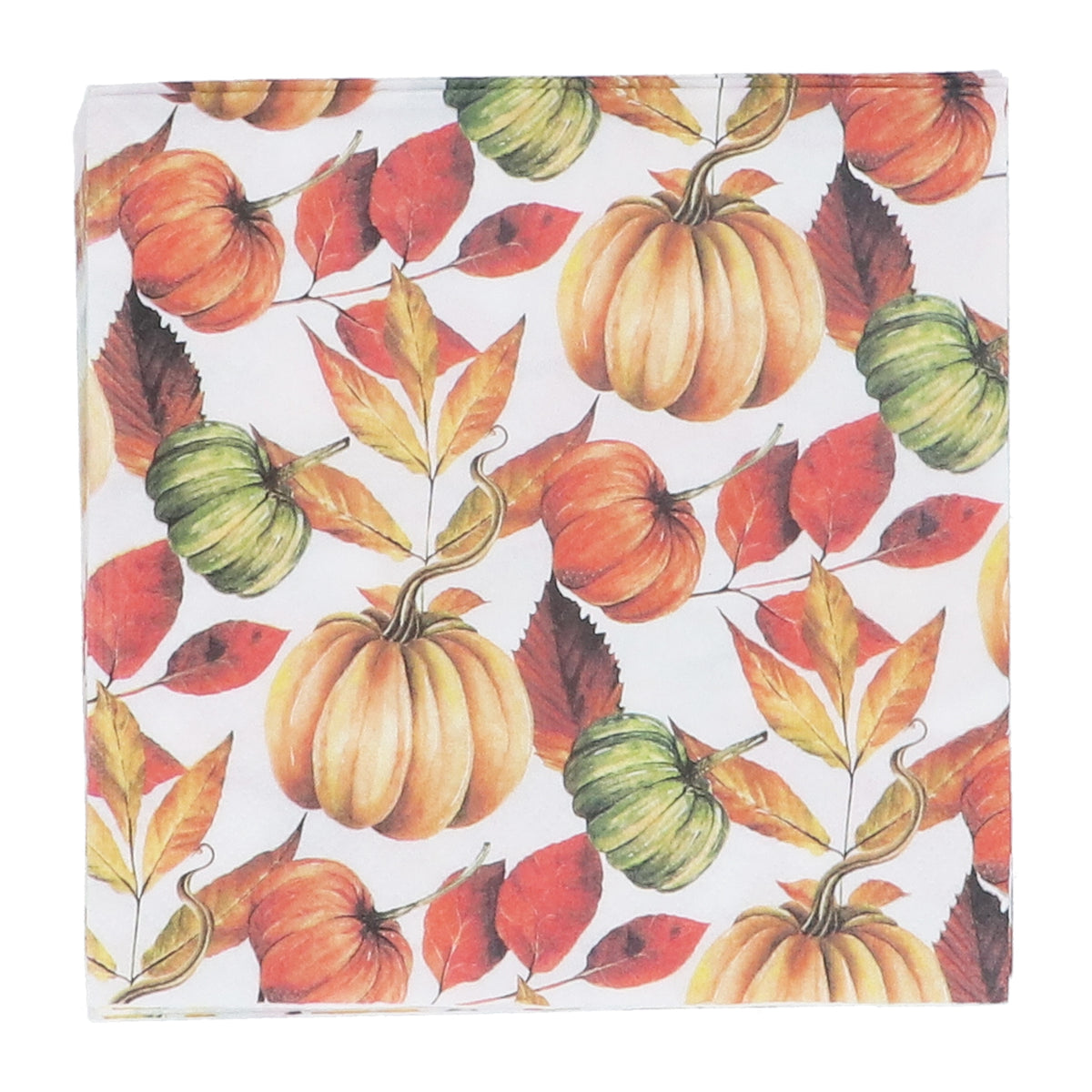 Napkins: Paper Pumpkin Halloween  - Orange - Gisela Graham