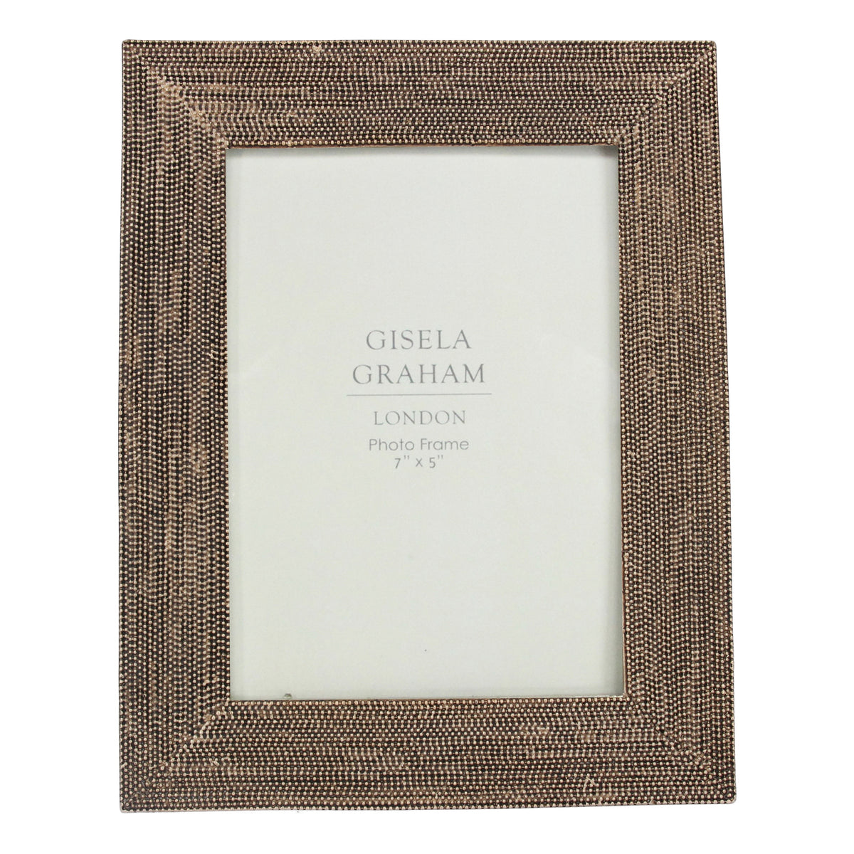 Picture Frame: Beaded Resin 5x7 - Bronze