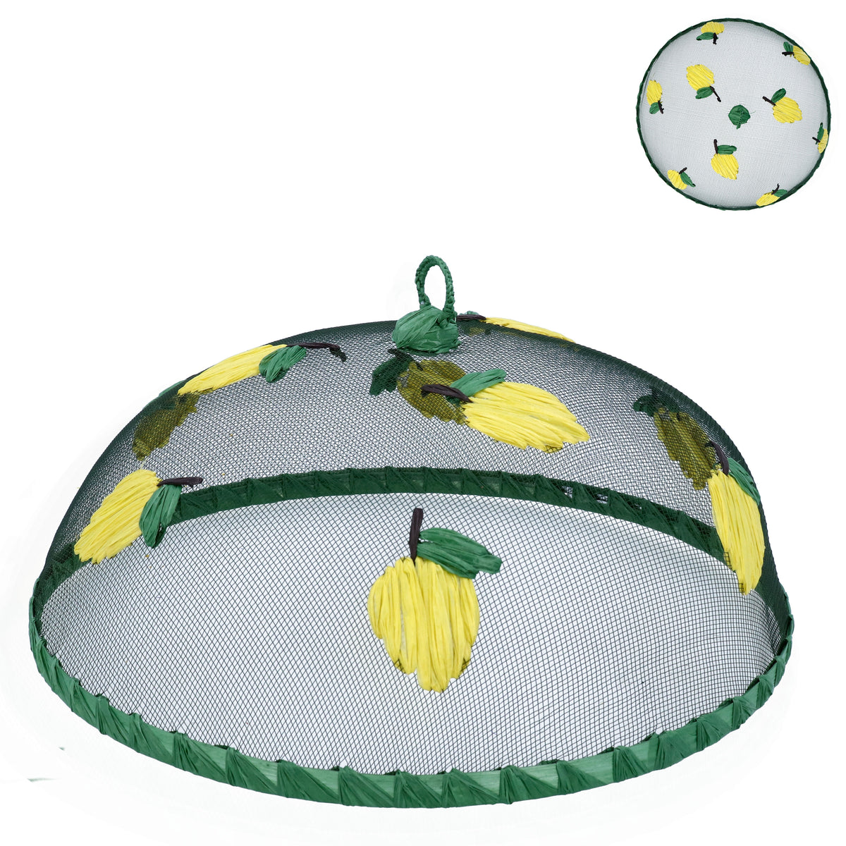 Food Cover : Mesh Large Lemons - Green & Yellow - Gisela Graham