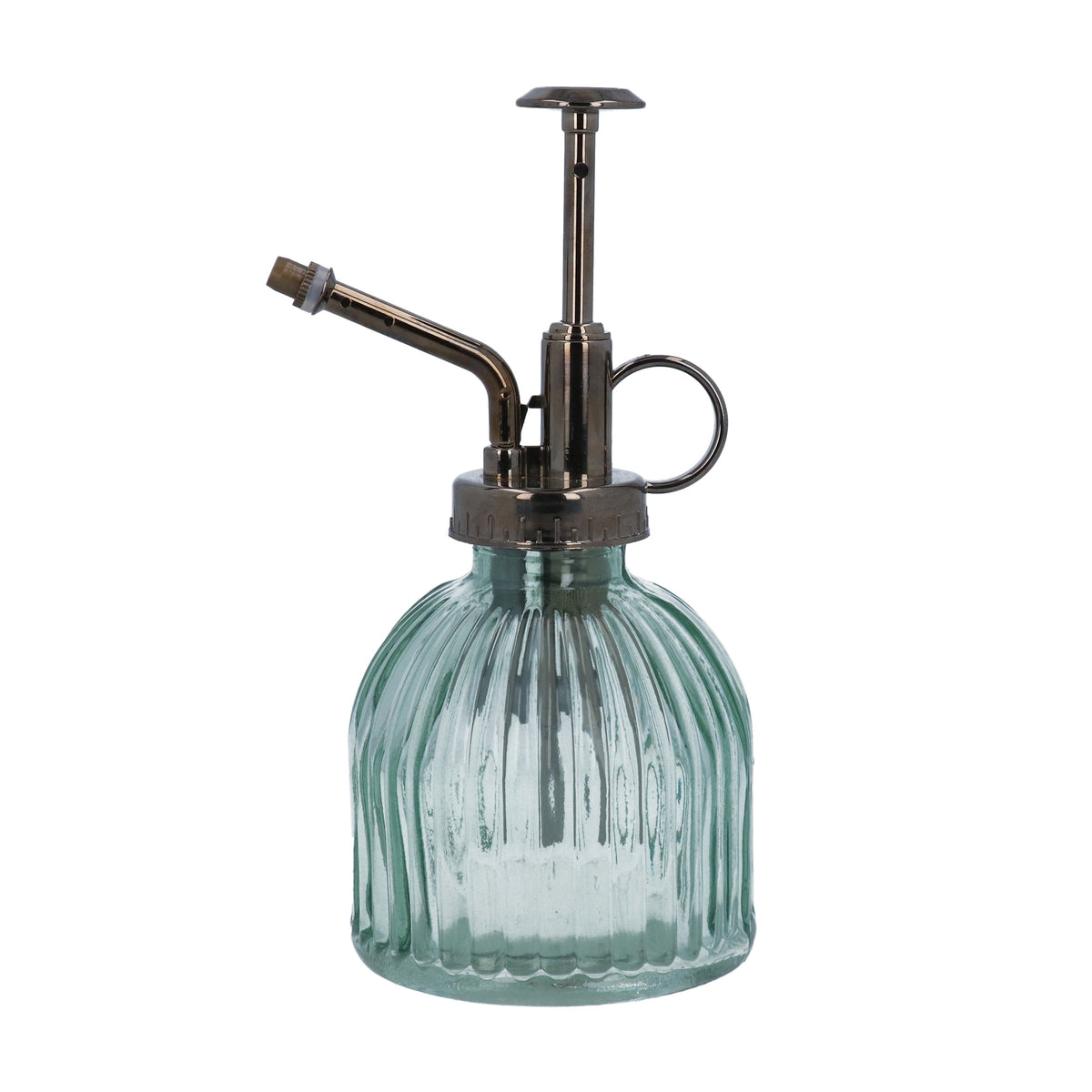 Plant Mister: Glass Ribbed - Light Green - Gisela Graham