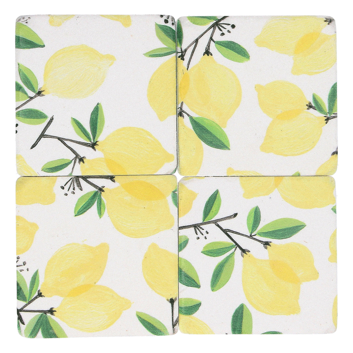 Coaster: Resin Lemon Tree - Yellow - Gisela Graham