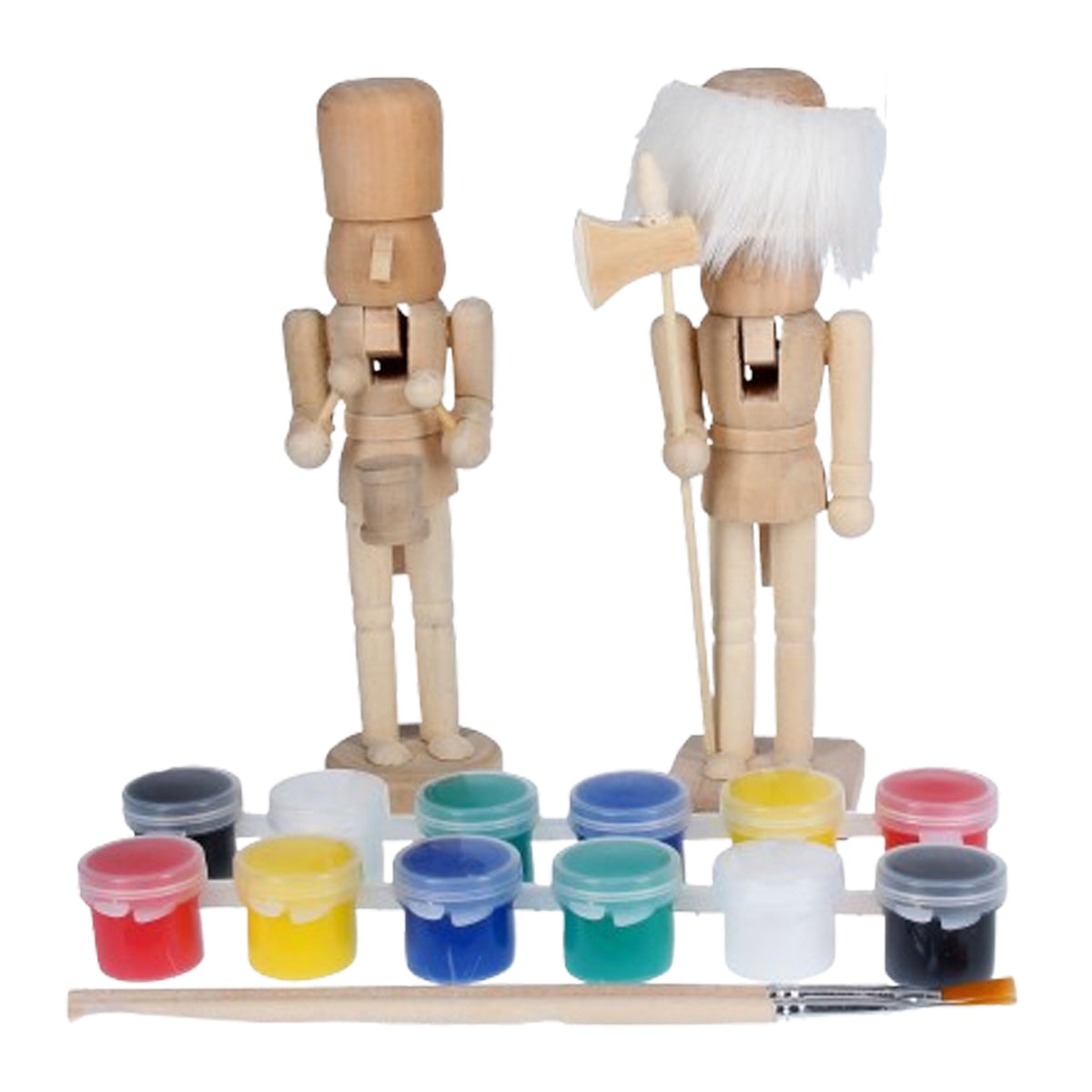Christmas Make-Your-Own: Paint Your Own Nutcracker Kit  2 Pack  - Gisela Graham
