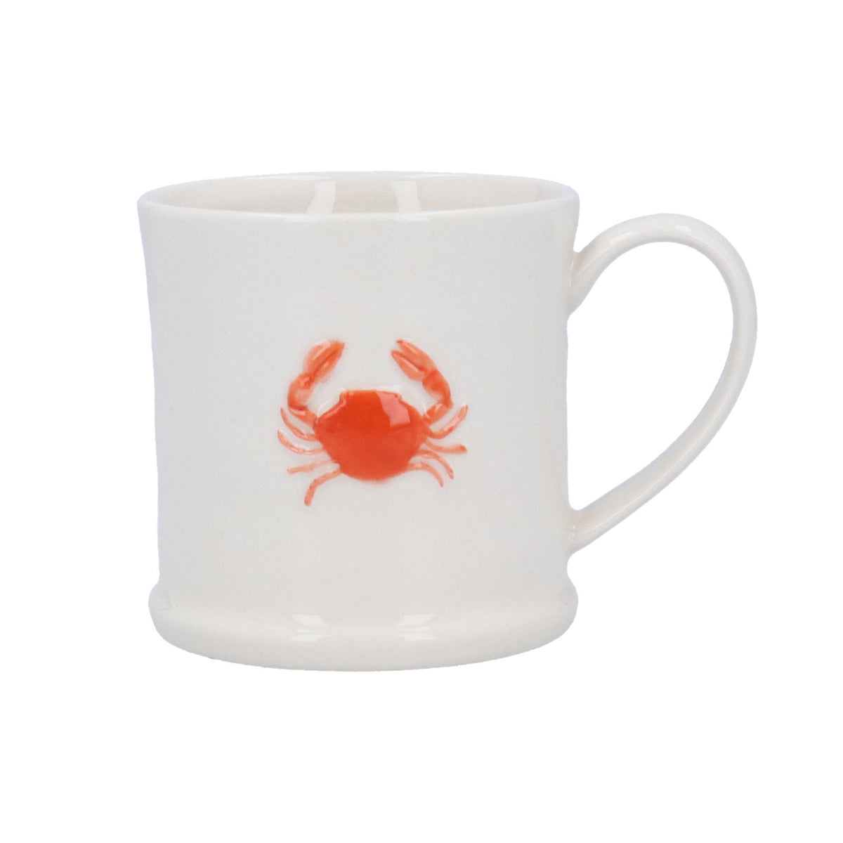 Mini Mug: Stoneware Raised Crab - Cream- Gisela Graham