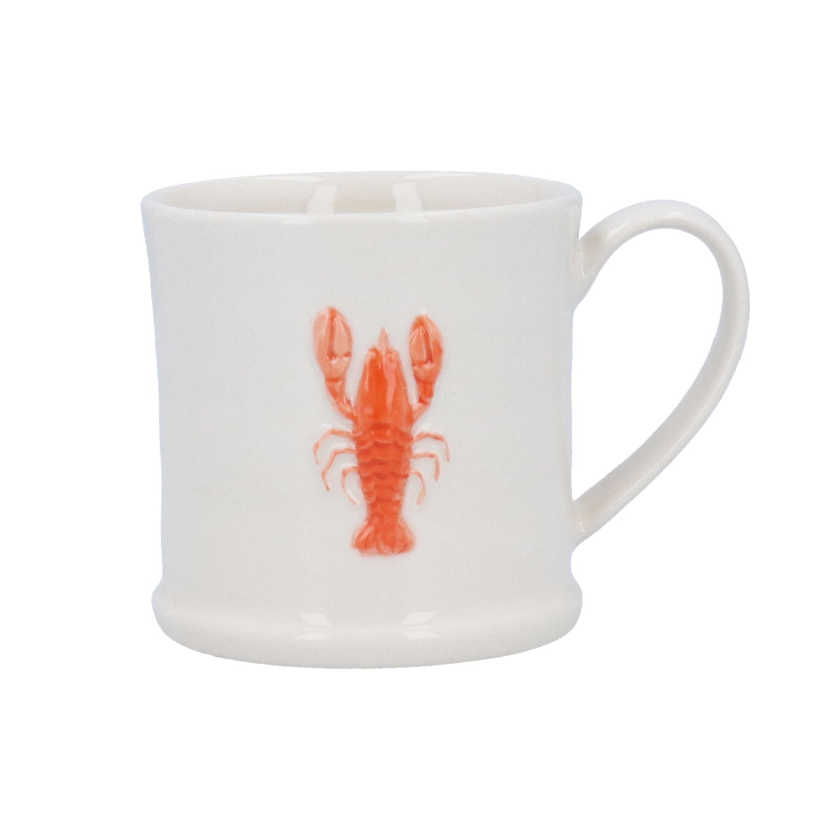Mini Mug: Stoneware Raised Lobster - Cream- Gisela Graham