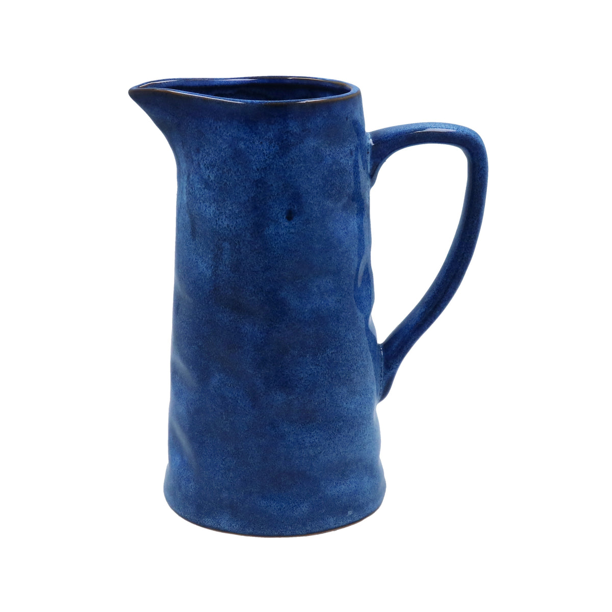 Jug: Stoneware Pitcher Large - Cobalt Blue - Gisela Graham