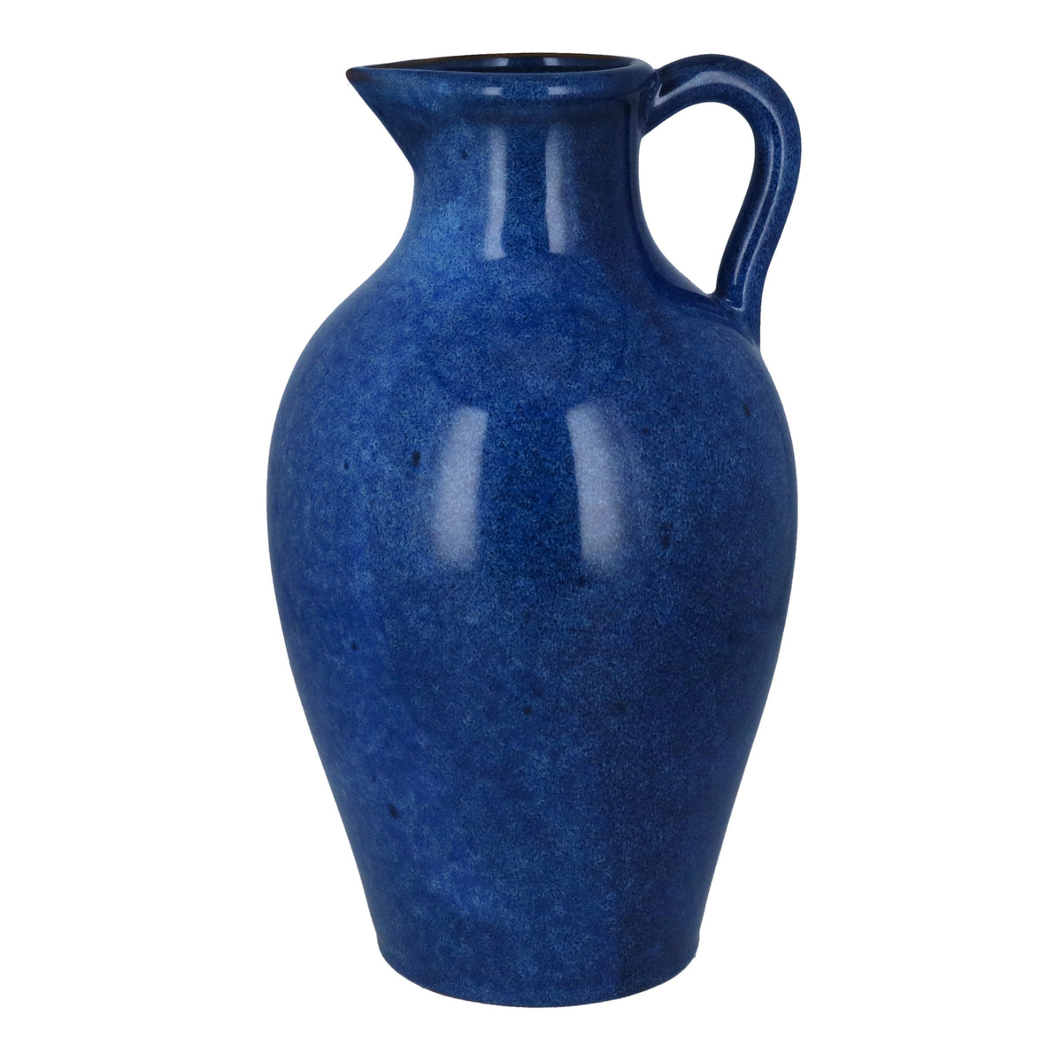 Vase Jug: Stoneware Continental Extra Large - Cobalt Blue - Gisela Graham