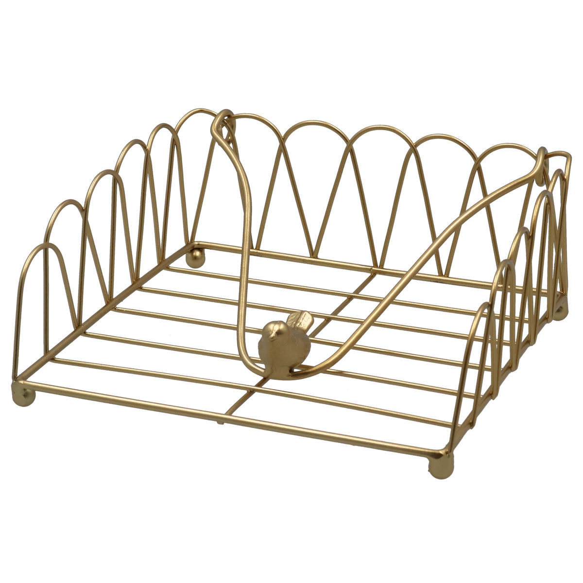 Christmas Napkin Holder: Gold Wire  - Gisela Graham