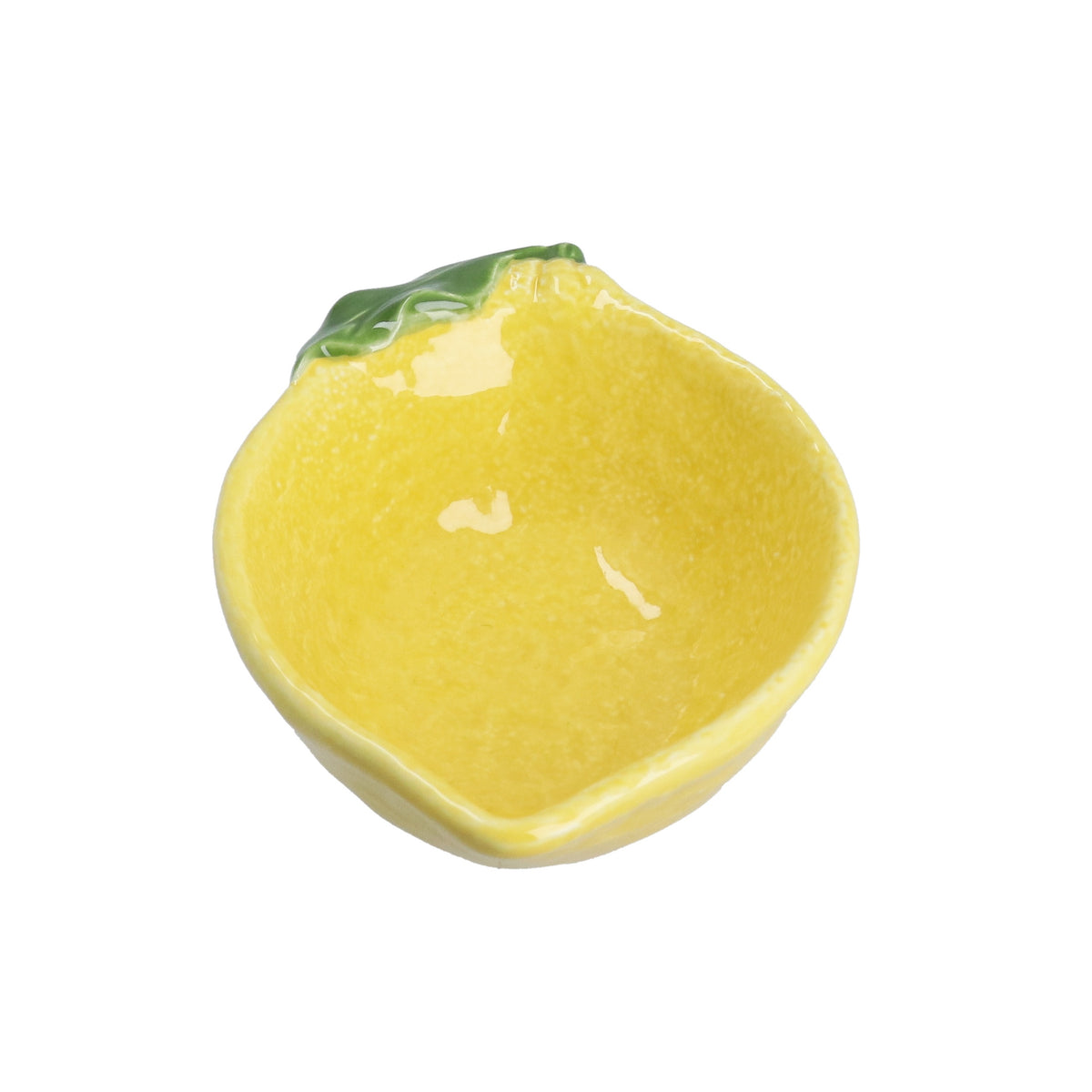 Bowl: Stoneware Lemon Small - Yellow - Gisela Graham