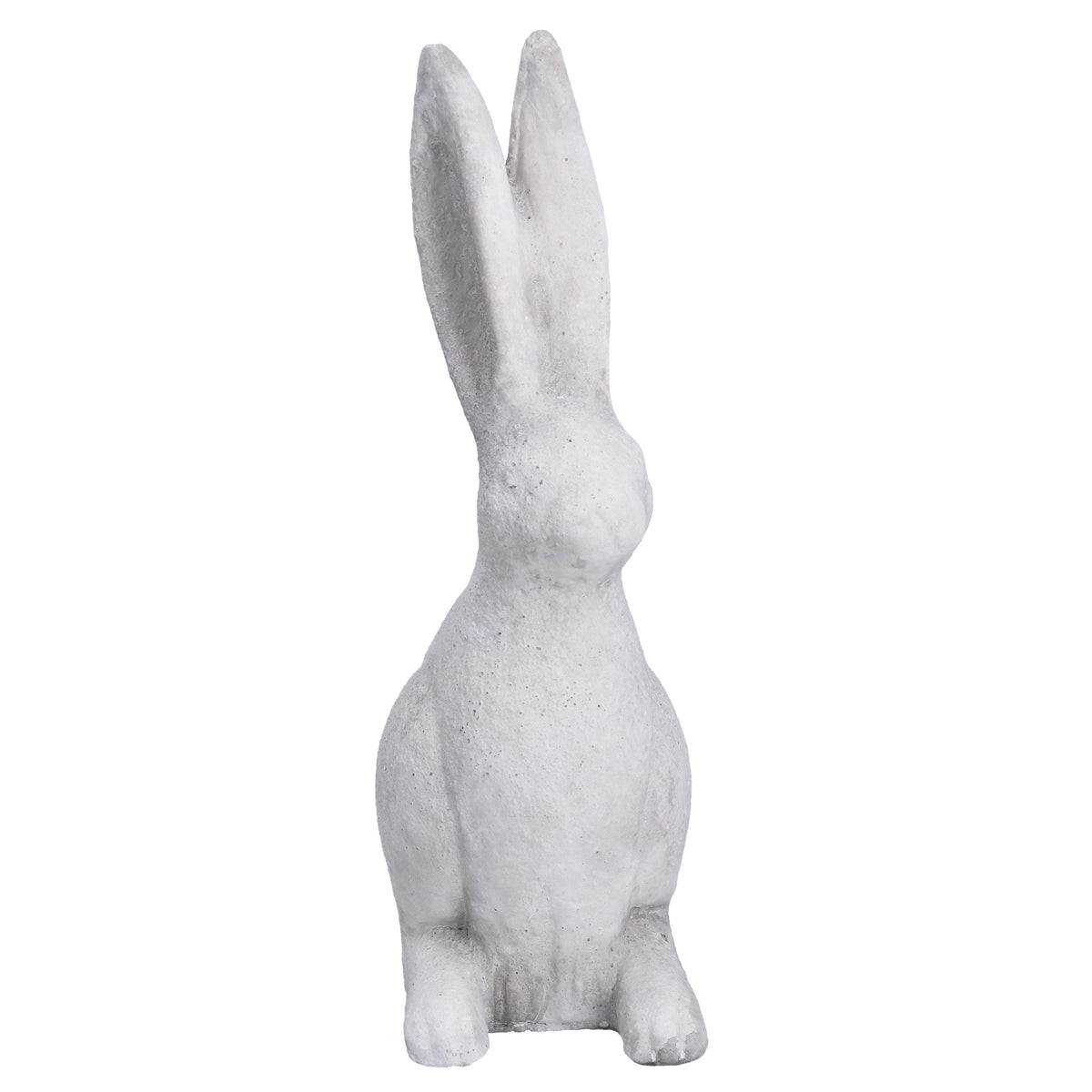 Ornament: Large Concrete Stone Effect Hare - Grey - Gisela Graham