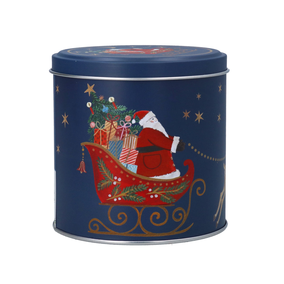 Christmas Tin: Christmas Nostalgia Santa On Sleigh - Gisela Graham