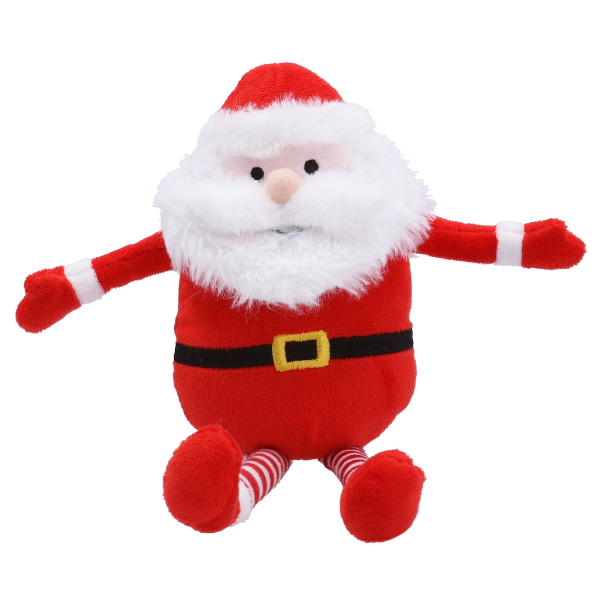 Christmas Plush Toy: Fabric Cute Christmas Santa 24cm - Red - Gisela Graham