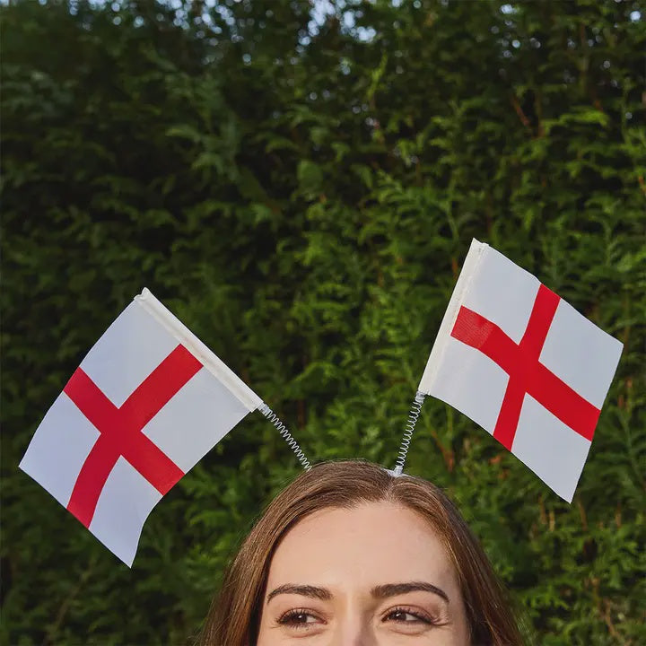 Headband: England Flag Head Boppers - Hootyballo