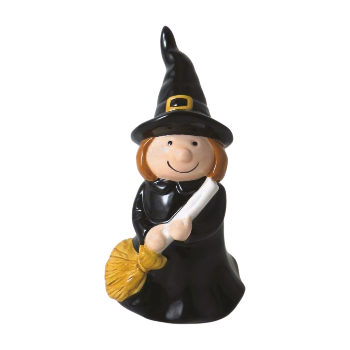 Autumn Ornament : Ceramic Standing Witch - Giftware Trading