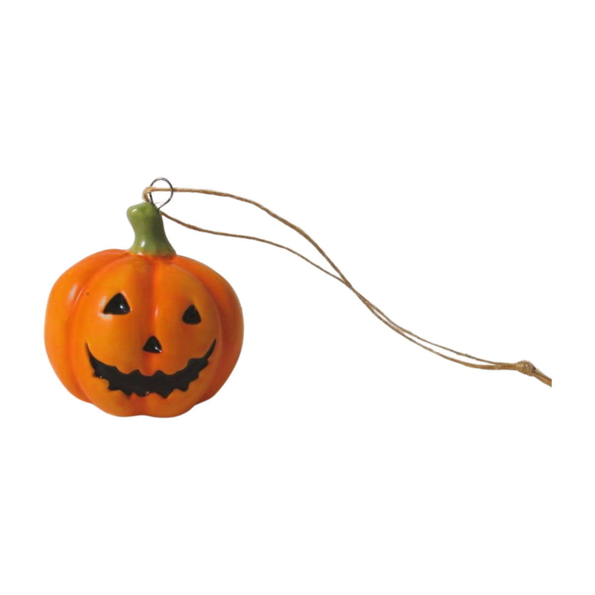 Autumn Hanging Decoration: Ceramic Pumpkin Dec - Giftware Trading