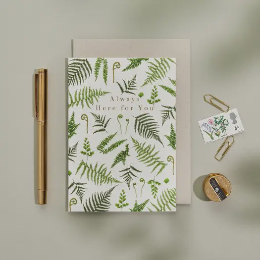 Sympathy Card: Botanical Always Here For You - Catherine Lewis Designs