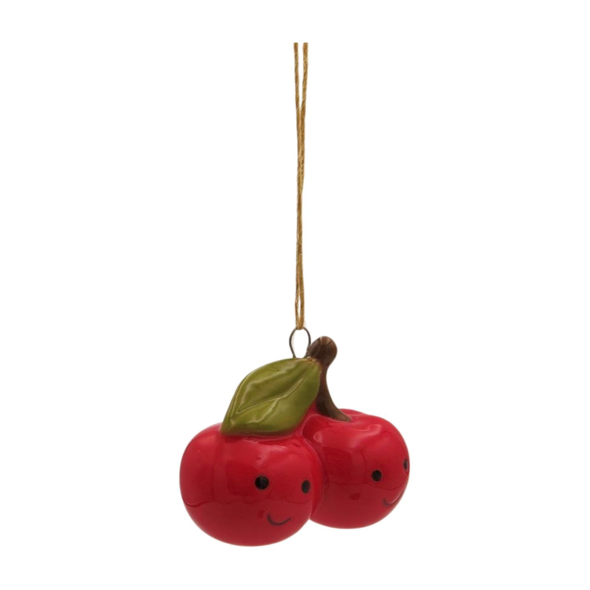 Easter Hanging Decoration: Ceramic Cherries - Red - Giftware Trading
