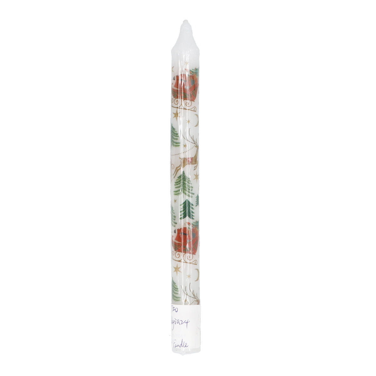 Christmas Taper  Candle: Nostalgia Sleigh  - Gisela Graham