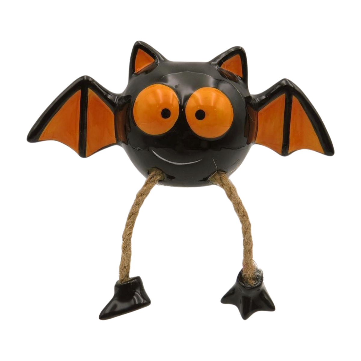 Shelf Sitter: Ceramic Bat With Rope Legs - Giftware Trading