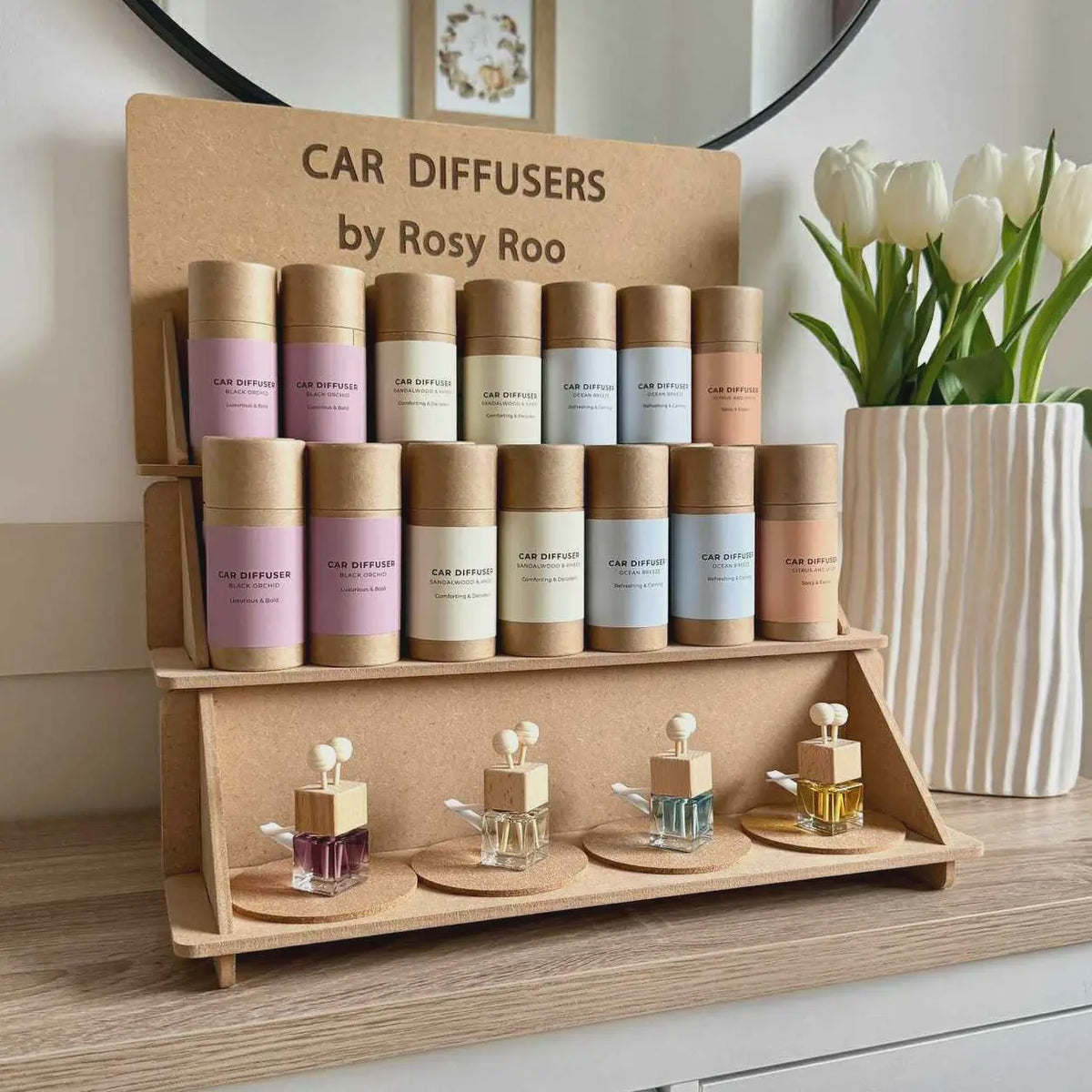 Car Diffuser: Fragrance Secure Clip On  - Rosy Roo