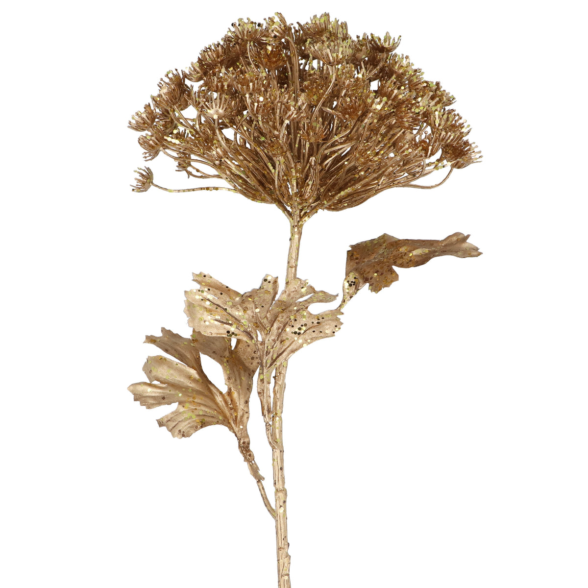 Flower Stem: Faux Cow Parsley Spray - Gold - Gisela Graham