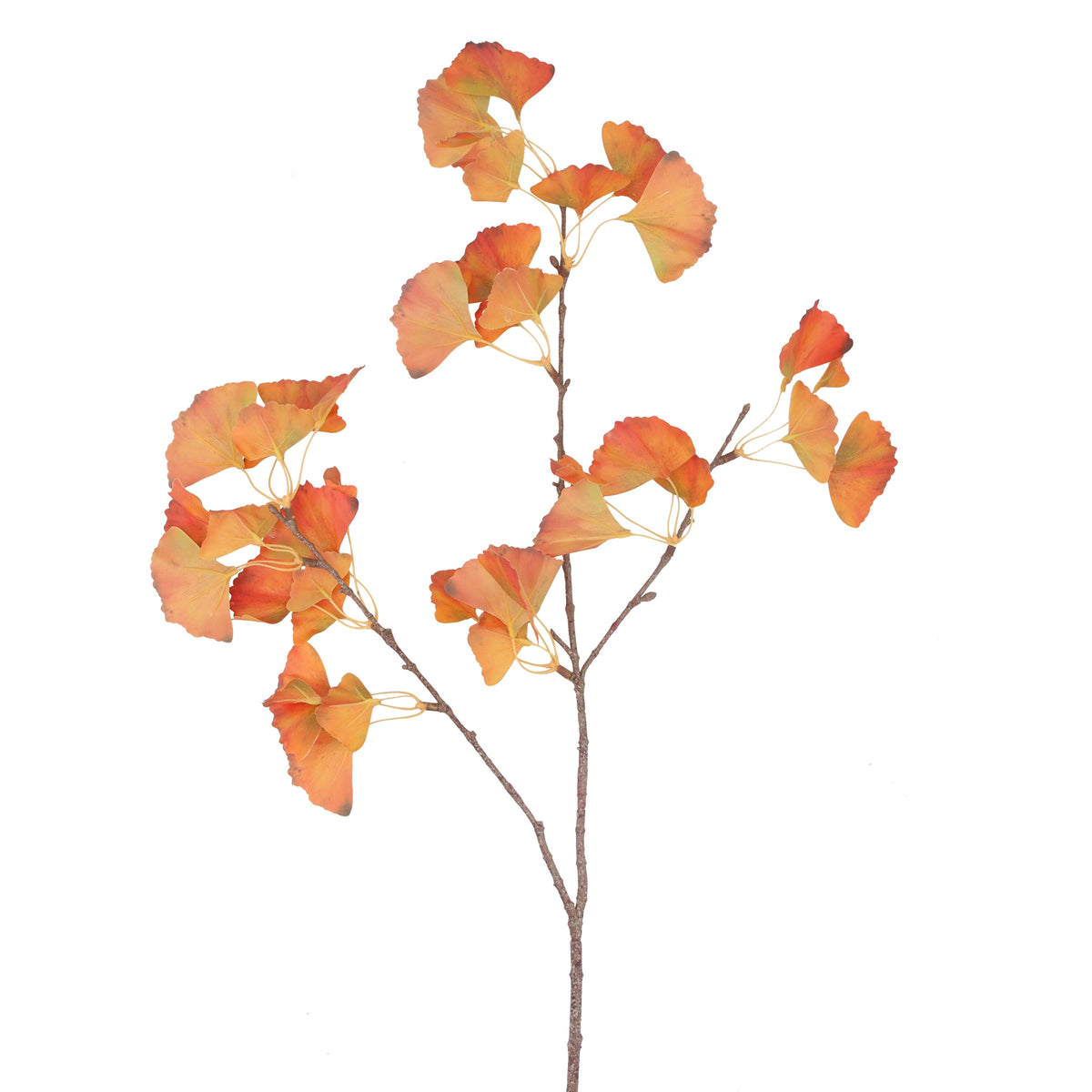 Autumn Stem: Gingko Leaf - Orange - Gisela Graham