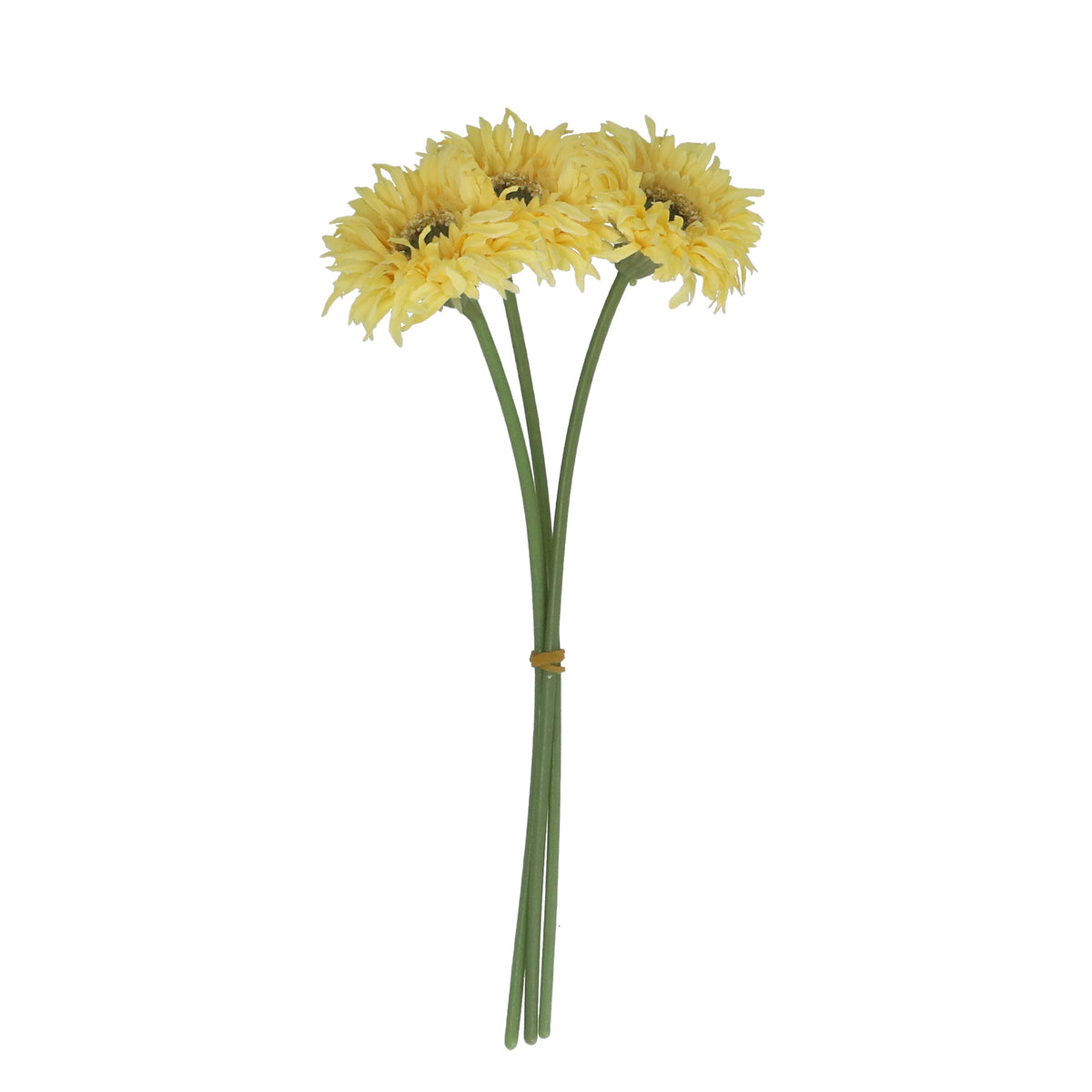 Faux Flower Stem: Gerbera - Yellow - Gisela Graham
