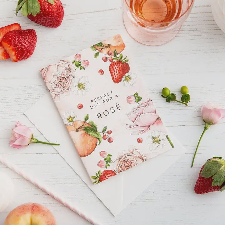 Birthday Card: Botanical Perfect Day For A Rose - Catherine Lewis Design